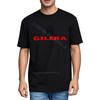 Tshirt Men Vintage Mens Tshirt Black T Shirt With Gilera Brand Breathable Tee Fashionable Lightweight Tee Workout