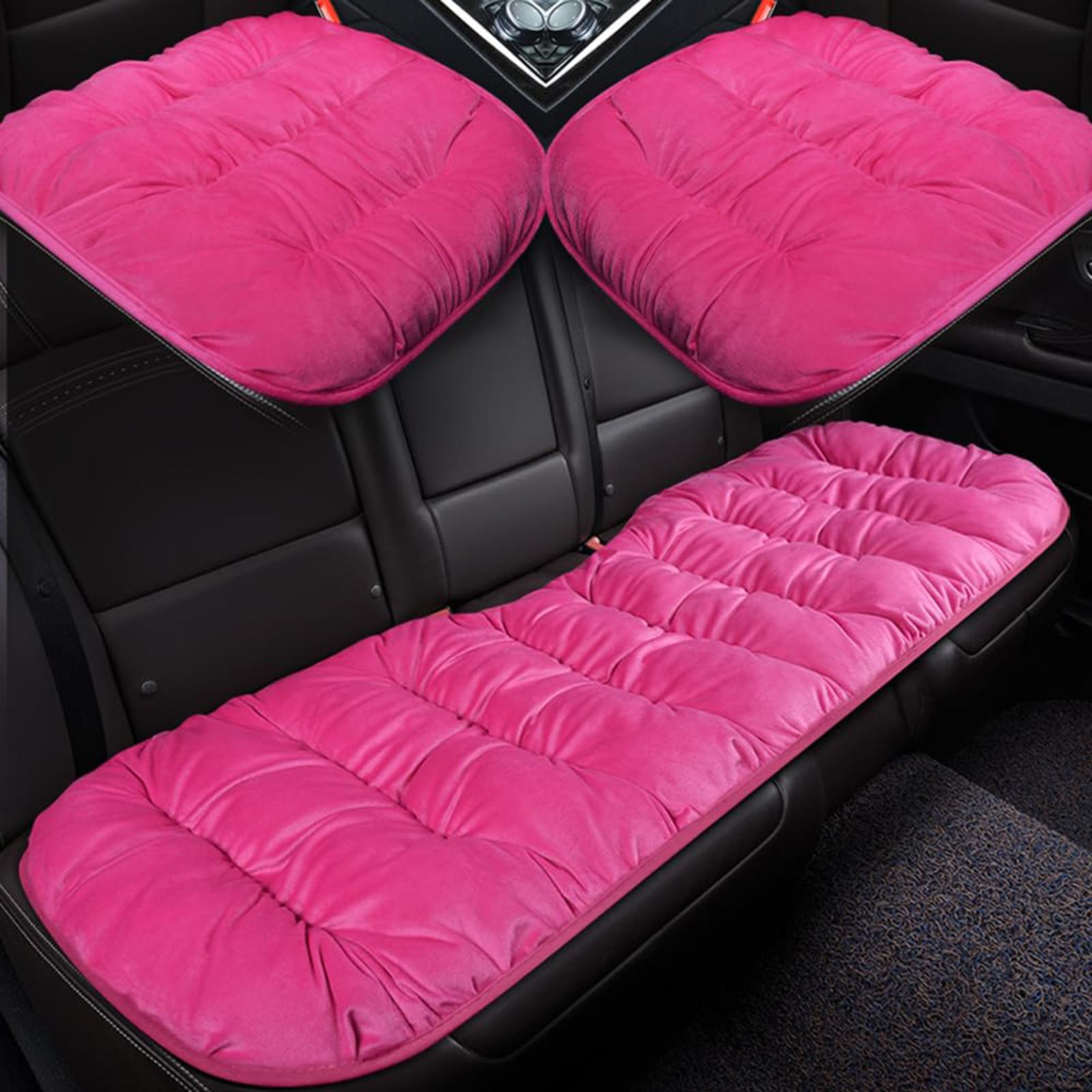 

Чехол на сиденье автомобиля, Теплый чехол на сиденье Зимний протектор, Подушка-мат протектор для автомобиля, Универсальный для седана хэтчбека внедорожника, Аксессуары для интерьера автомобиля One Size розовый