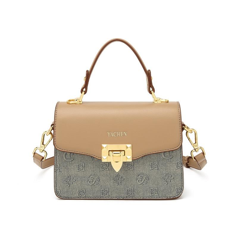 Bag Women's New Simple and Fashionable Small Square Bag Single Shoulder Oblique Span Bag Handbag Niche Versatile Bag