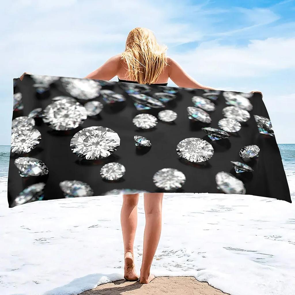 Asciugamano da Spiaggia in Microfibra Senza Sabbia Super Assorbente Leggero Sottile Coperta Asciugamano Telo da Spiaggia Extra Large Asciugamano da Bagno Campeggio Yoga