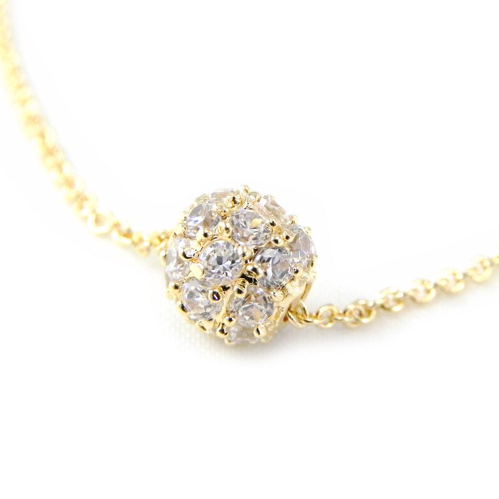 

Les Trésors De Lily [H0511] - Белый позолоченный браслет Сисси