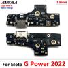 USB Charging Port Board Flex Cable Connector Parts For Motorola Moto G Stylus G Power 2021 2022 G Pure 5G Plus Pro Microphone