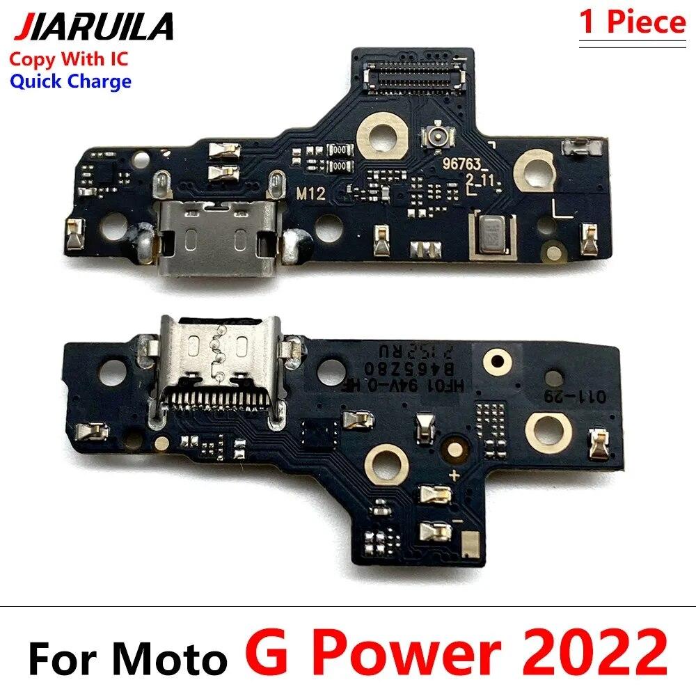 USB Charging Port Board Flex Cable Connector Parts For Motorola Moto G Stylus G Power 2021 2022 G Pure 5G Plus Pro Microphone
