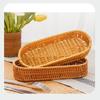 Cesta Doméstica para Frutas Pão Legumes Cesta de Rattan Dura Display de Mesa para Servir Restaurante