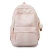 Schoolbag Backpack for Junior High School Girls Striped Small Fresh Sweet College Style Student School Bag High School Student Lightweight Class 