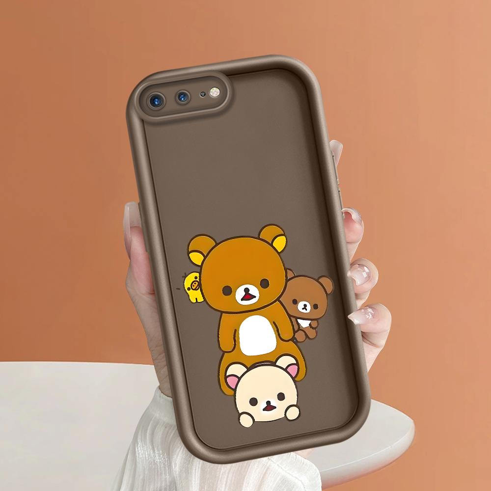 Cute Cartoon Bear Pattern Phone Case for iPhone Samsung Galaxy Xiaomi Redmi POCO HUAWEI Honor Shockproof Rubber Soft Flexible Cover Casing
