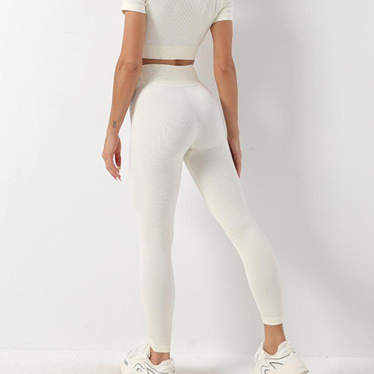 Women High Waist Seamless Yoga Pants Stretchy Gym Leggings Solid Fitness Exercise Sports Clothes