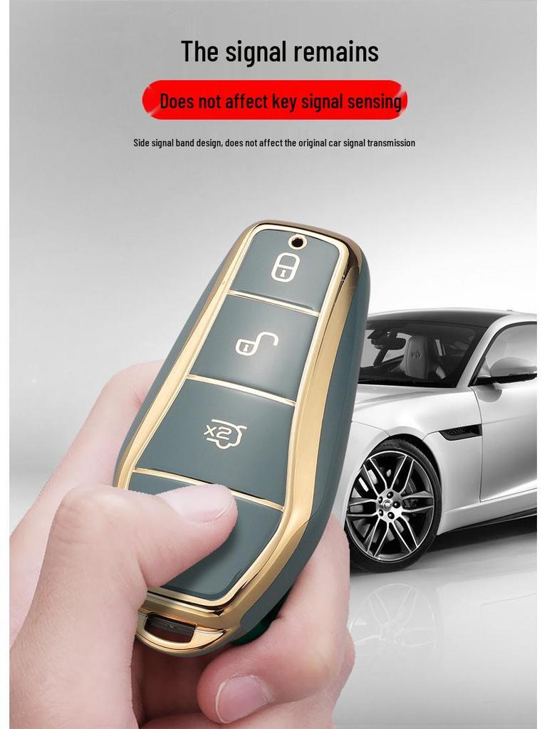 BYD Car Key Cover: Compatible with Qin PLUS, Tang DMI, Dolphin, E2, Song Pro, QinHan EV, E6, and Yuan Models.