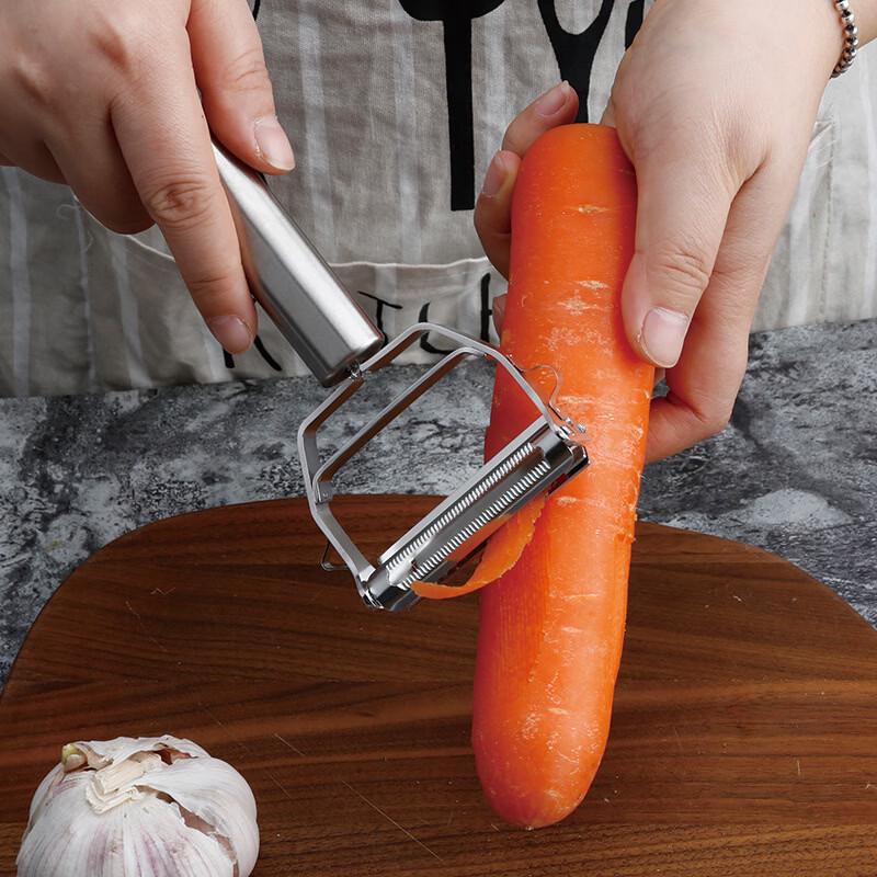 ZISIZ Multi-functional Stainless Steel Double-Head Peeler & Grater
