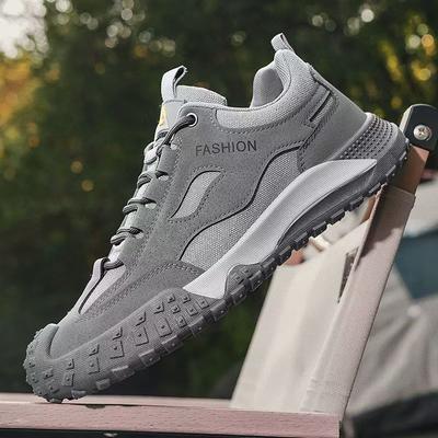 Men's Shoes Summer Mesh Shoes Breathable Wear-resistant Tooling Shoes Platform Non-slip Men's Sports Style Casual Shoes