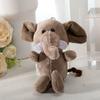 Cute Jungle Animal Lion Elephant Key Chain Cartoon Doll Backpack Car Key Pendant Doll Plush Toy Party Exquisite Small Gift