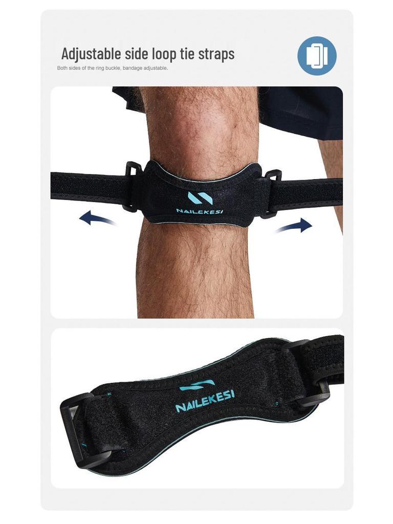 Patella Strap Meniscus Knee Support Compression Sleeve for Running & Jump Rope - Unisex Shock Absorption Protective Gear for Sports