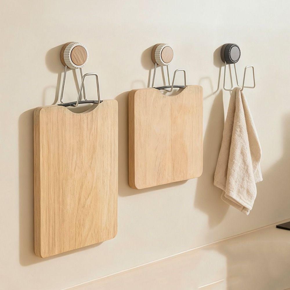 Stainless Steel Suction Cup Cutting Board Holder Moisture-proof Space Saving Pot Lid Storage Rack Rustproof Sink Drain Rack Sink
