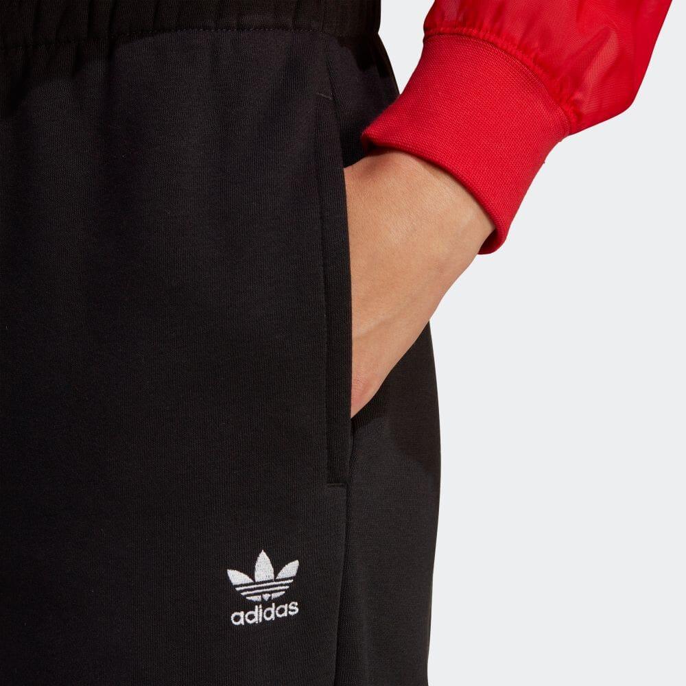 Adidas Originals Trefoil Solid Color Logo Joggers With Elastic Waist Women Bottoms Black IA6437