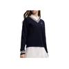 FILA Heritage Fashion Simple Casual Versatile Comfortable Retro College Style Loose Long Sleeve Sweater Women sweater F11W548419FNV