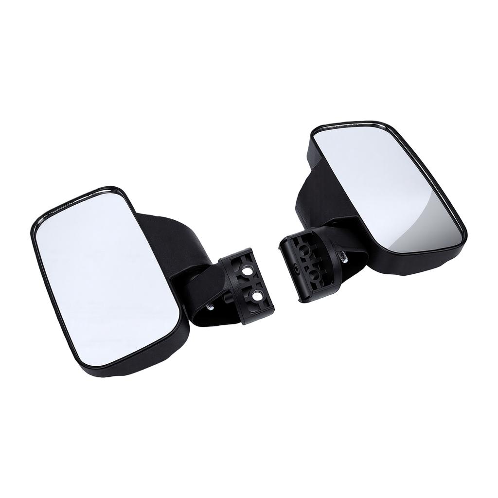 UTV Side Rear View Mirror 2 Pack Wide Angle Adjustable Heavy Duty Clamp On for SXS Vehicle