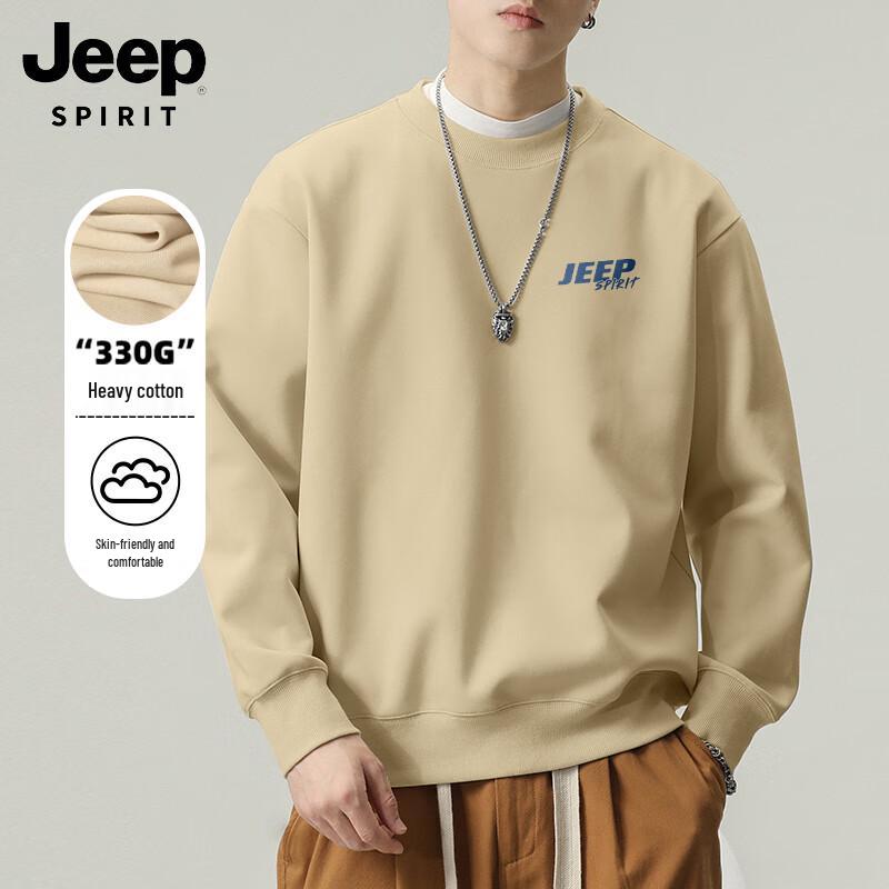 JEEP SPIRIT Men's Casual Crew Neck Sweatshirt
