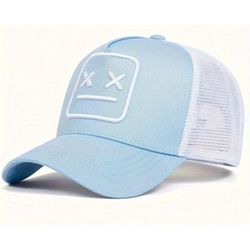 

Унисекс XX Вышивка Бейсболки-сетки Регулируемые Повседневные Шляпы Весенне-летняя Уличная Солнцезащитная Шляпа Adjustable аква голубой