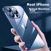 With Built-In Lens ProtectorPhone Case for IPhone 12 Pro Max, Borderless Full Lens Protection, Fully Transparent, Ultra-Thin, Shockproof