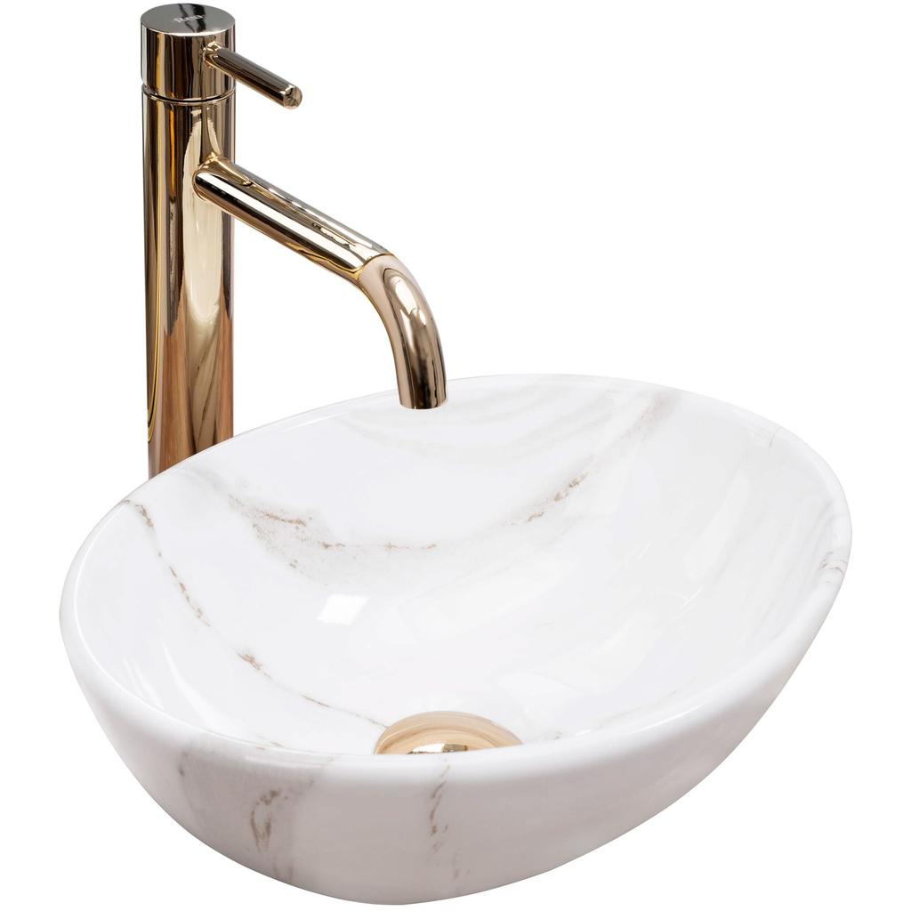 Umywalka sofia mini aiax shiny - nablatowa sku rea-u8014