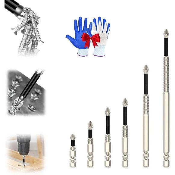 K5 Impact-Resistant and Non-Slip Bit, K5 Anti Slip Bit,Slideach Magnetic Screwdriver Bits, Anti Slip Ph2 Impact Driver Set, Slideach Magnetic