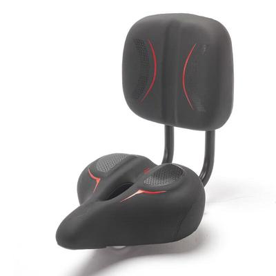 Integrated Electric Bike Saddle with Backrest