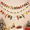 Festive Garland Merry Christmas Decor Felt Material Garland Christmas Ornaments  Christmas Party