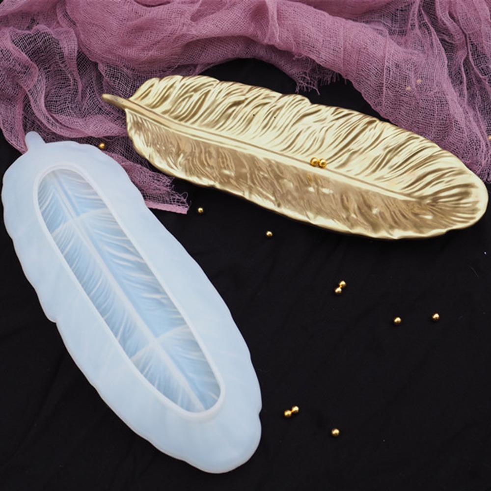 White Silicone Mold Feather DIY Resin Mold Jewelry Tools Resin Casting Mold  Resin Casting