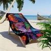 Serviette de plage imprimé éléphant majestueux, grande serviette douce à séchage rapide pour la plage, le camping, la natation
