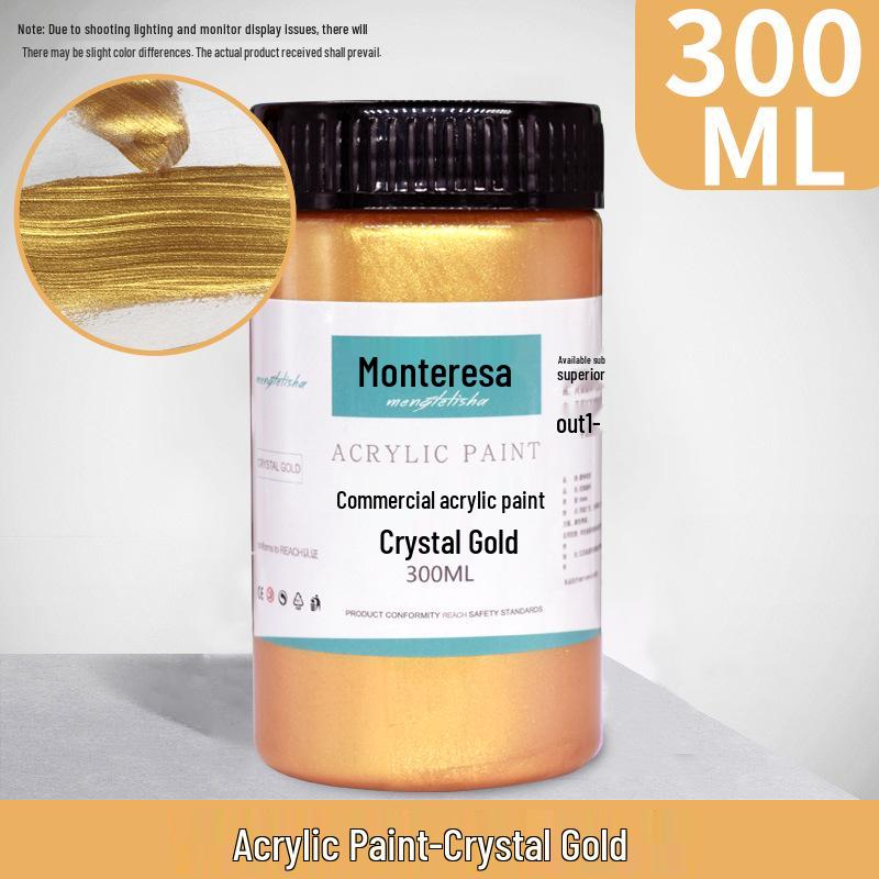 Metallic Gold and Silver Acrylic Paint Set: 100ml/300ml/2L for Wall and Doll Painting
