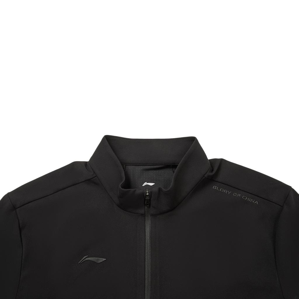 Li-Ning Honor Gold Standard Series Stand Collar Pullover Casual Versatile Soft Comfortable Long Sleeve T-Shirt Men tops ATLW273-1