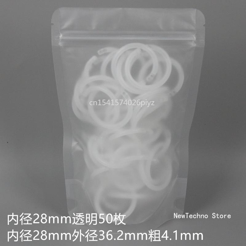 50Pcs Mixed Colors 15-40mm Plastic Ring Binder DIY Albums Circle Loose-leaf Book Hoops Opening Office Binding Supplies