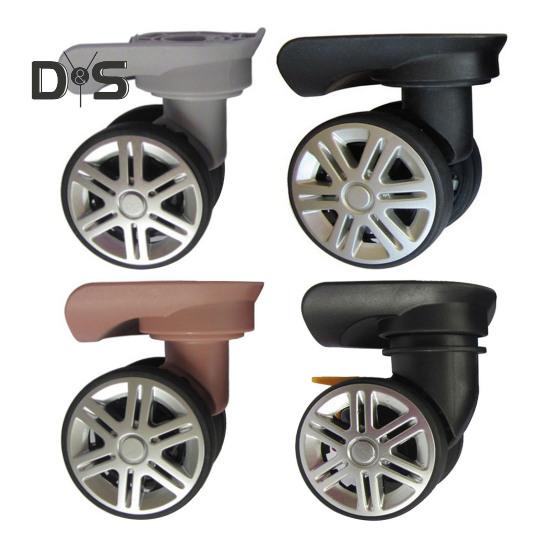1 Paar Universal-Ersatzräder, geräuscharm, zweireihig, groß, Trolley-Gepäckrad, Reparatur, Reisekoffer, Teile, Zubehör, Rad