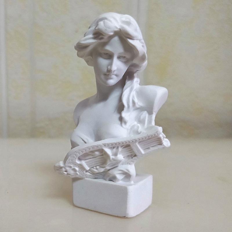 Kleine Harz-Gips-Skulptur: David & Venus Skizzenkopfmodelle