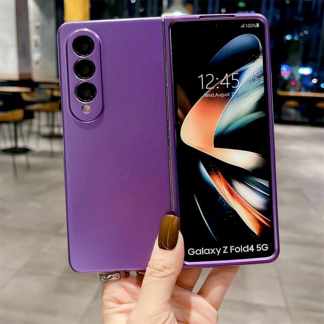Solid Color Shockproof Phone Case For Samsung Z Fold 4 3 2 Flip 3 4 5g Zfold4 Zfold3 Zflip3 Zflip4 Zfold2 Protection Back Cover