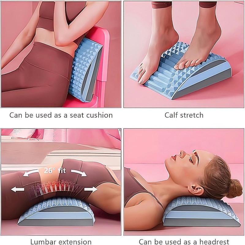 Back Stretcher Pillow Neck Lumbar Support Massager for Neck Waist Back Herniated Disc Pain Relief Massage Relaxation Tools