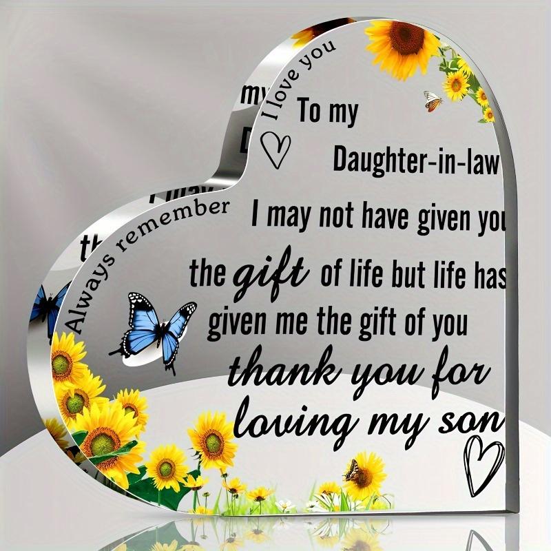 

Прозрачное акриловое сердце - вдохновляющий подарок на день рождения и свадьбу для дочери и зятя чистый