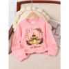 Kids Sweatshirt,Crew Neck Fashion Top, Fun "Eid Mubarak Lanterns" Patterned Sweatshirt,for Everyday Casual Wear, for All Kinds of Daily Outfits