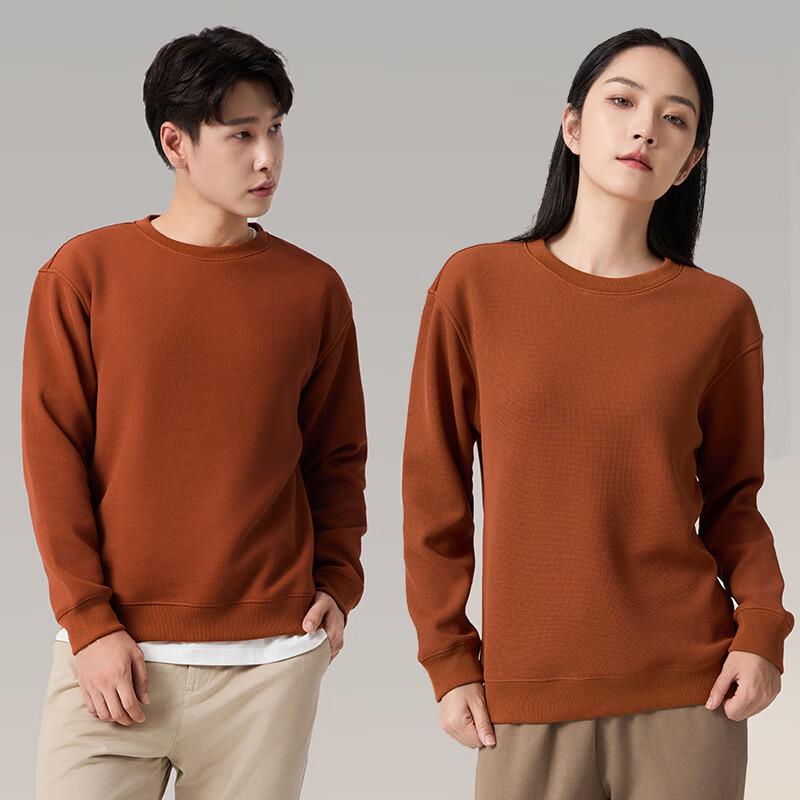 

Унисекс Свитшот из шерсти и шелка вафельной вязки с круглым вырезом 2XL