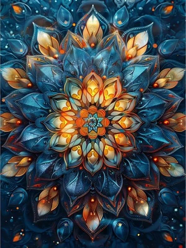Diamond Painting New Collection 2024 Vintage Mandala Flower Diy Full Square Round Drill Rhinestone Embroidery Color Floral Mosaic Cross Stitch Kits