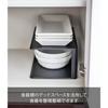 Yamazaki Tower Dish Rack, 2-Tier, Black, Approx. 12.5" W x 5.5" D x 4.3" H, 5642