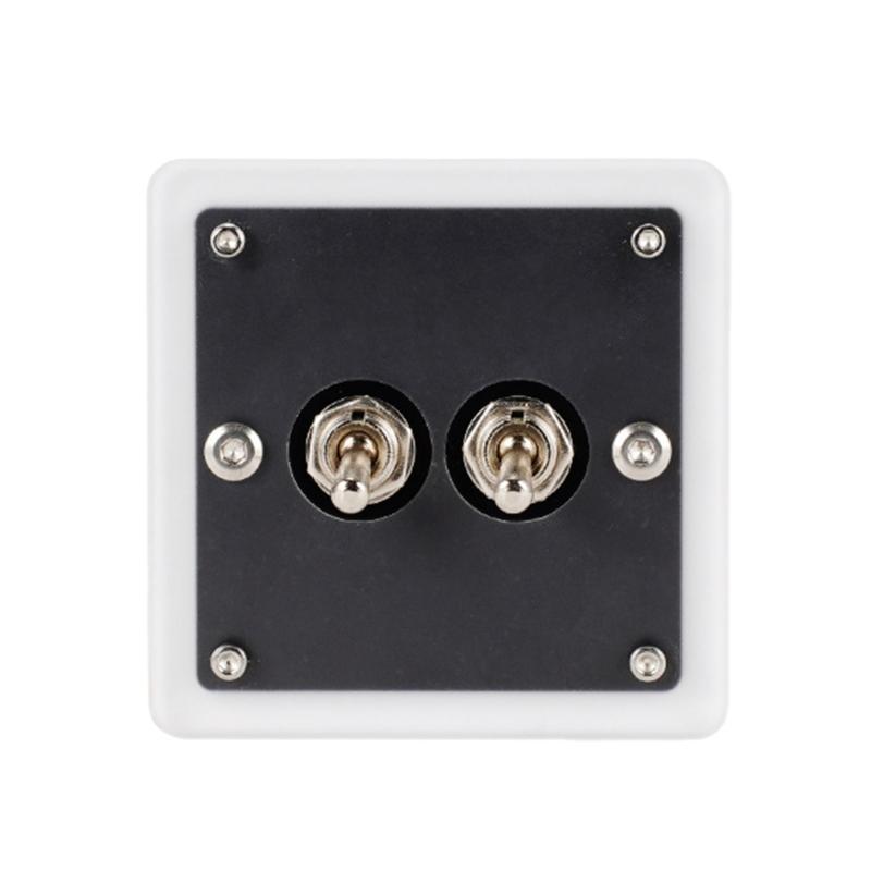 652F Modern Acrylic Single/Double Toggles Switches Panel Multicolor Design Easy To Clean for Personalizing Home Setting