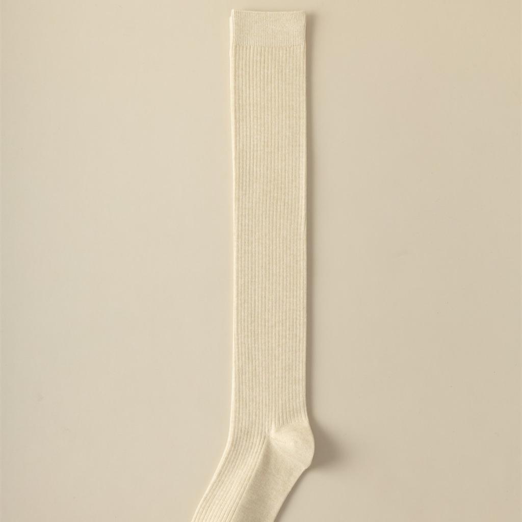 Cashmere Knee Socks Double-Needle Merad Color Warm And Cold-Resistant Women'S Knee Socks Zhuji Socks