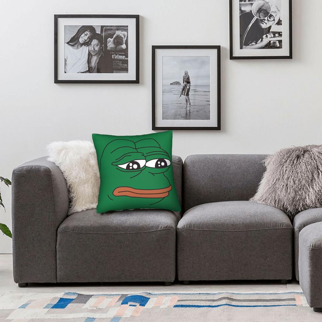 Pepe The Frog Pillow Case Design Pillow Cover For Living Room Sofa Novelty Pillowcases