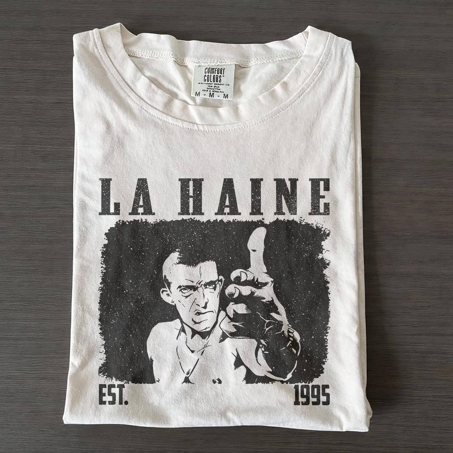La Haine Comfort Colors Shirt Vintage 90s Film Graphic Tee S
