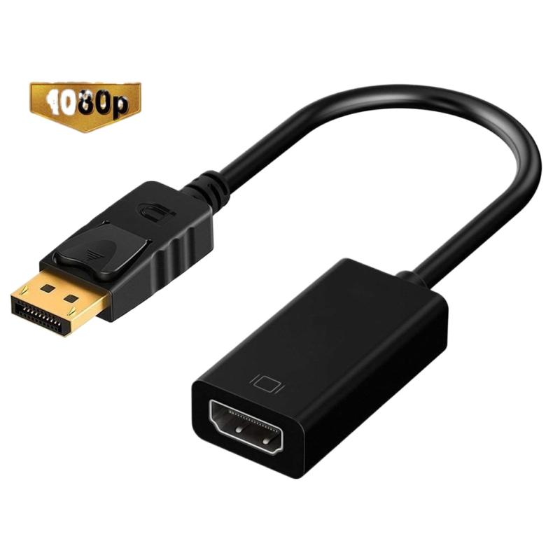 1Pc 4K DisplayPort To HDMI-compatible Video Audio Cable Adapter For PC Computer HDTV Projector DP To HDMI Converter Cable