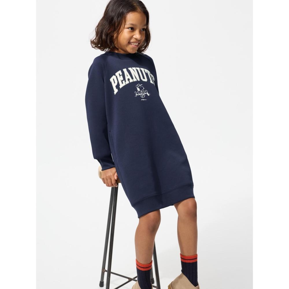Uniqlo Girls Peanuts Dry Sweat One Piece