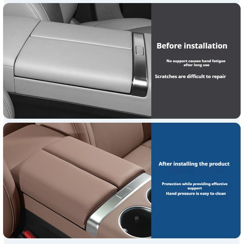 For Li Lixiang L6 L7 L8 L9 Car Armrest Box Protective Cover Ideal Armrest Box Height Increase Leather Scratch-Resistan Pad
