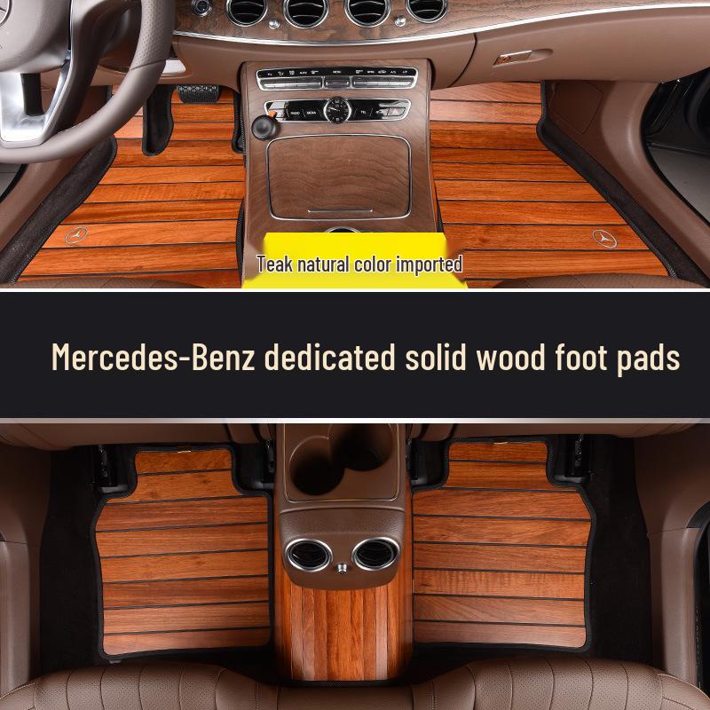 Solid Wood Floor Mats for Mercedes-Benz GLE350, GLS450, Maybach S450, S350, S320, E300l
