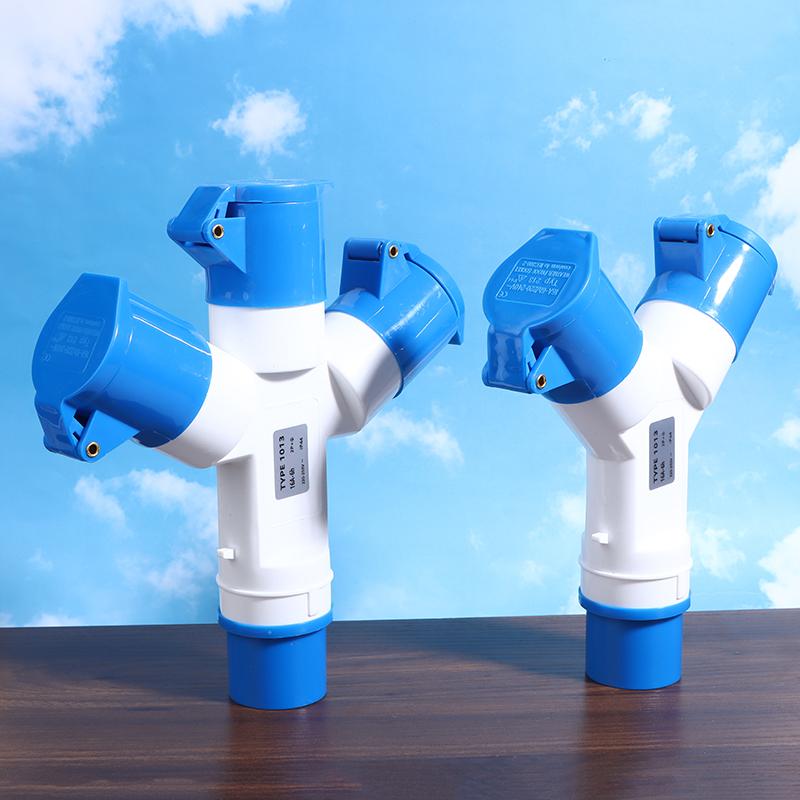 16A 3 Pin 2/3 Way 220V Ip44 Waterproof Industrial Field Plug And Wall Socket Male Female Power Electrical Connector